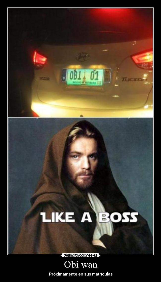 Obi wan - Próximamente en sus matrículas