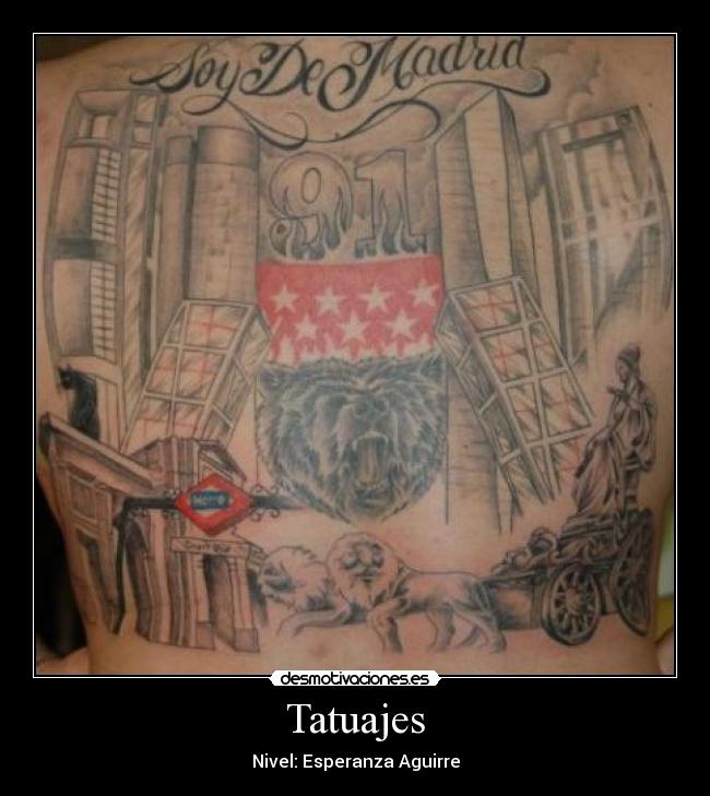 Tatuajes - Nivel: Esperanza Aguirre
