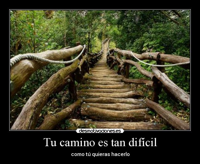 carteles camino dificil desmotivaciones