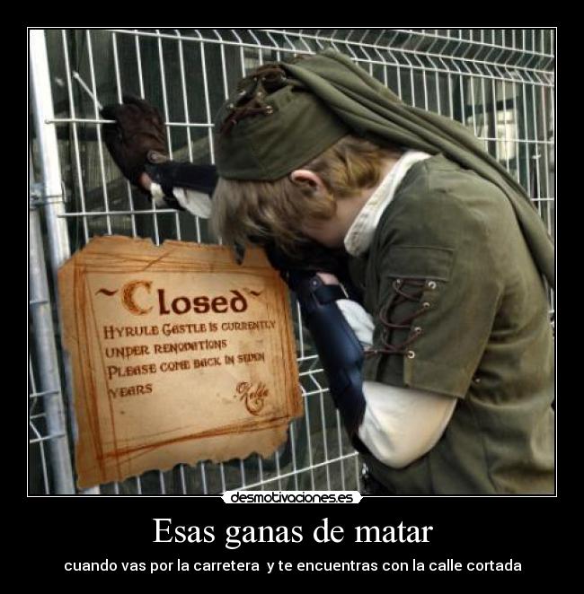 Esas ganas de matar -