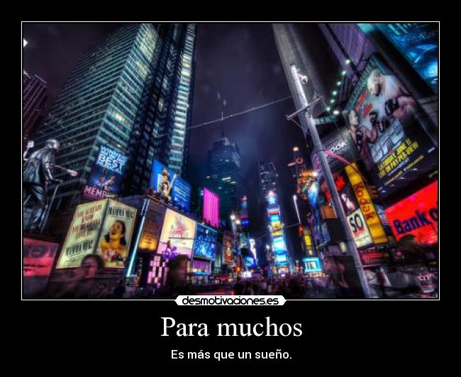 Para muchos - Es más que un sueño.