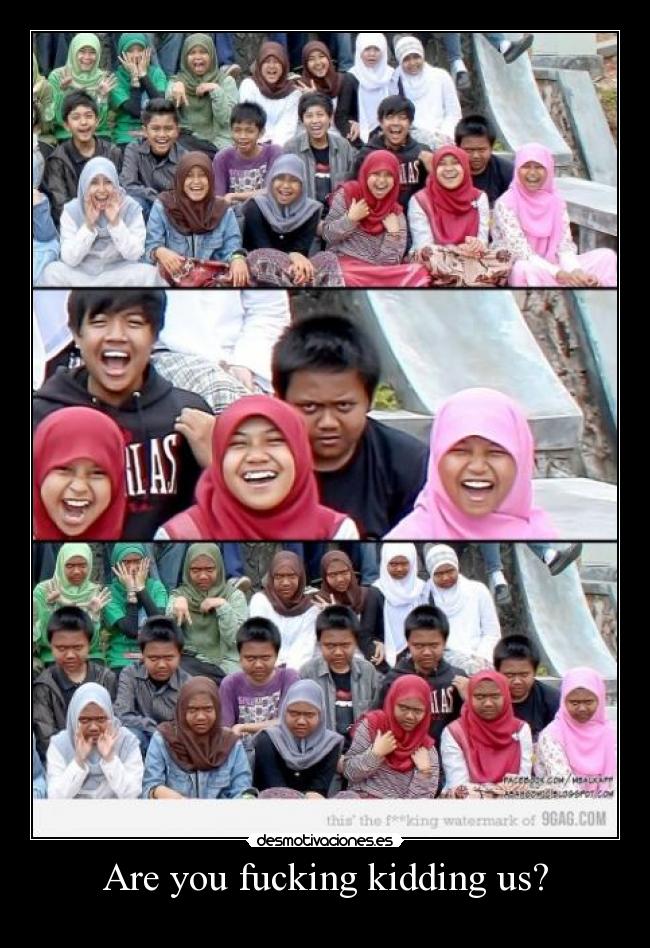 Are you fucking kidding us? -