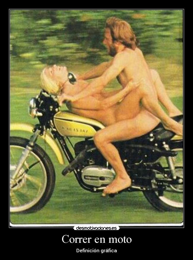 Correr en moto - Definición gráfica
