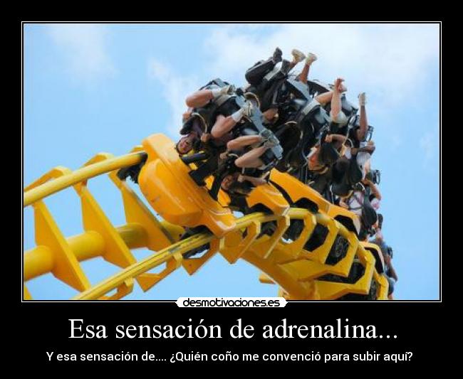 Esa sensación de adrenalina... - 