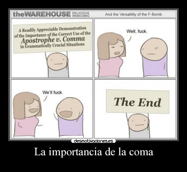 La importancia de la coma - 