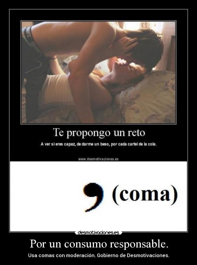 carteles comas desmotivaciones