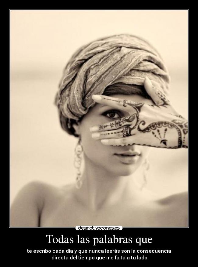 Todas las palabras que -