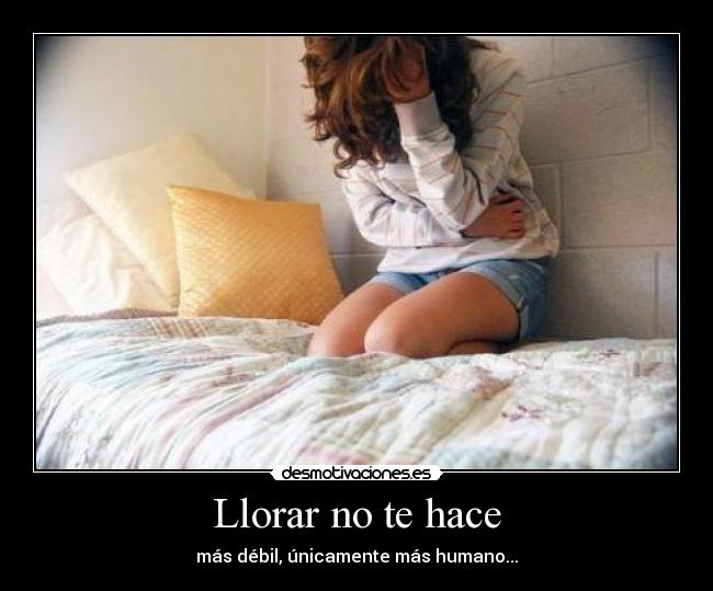 carteles llorar llorar desmotivaciones
