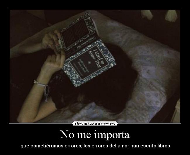 No me importa - 