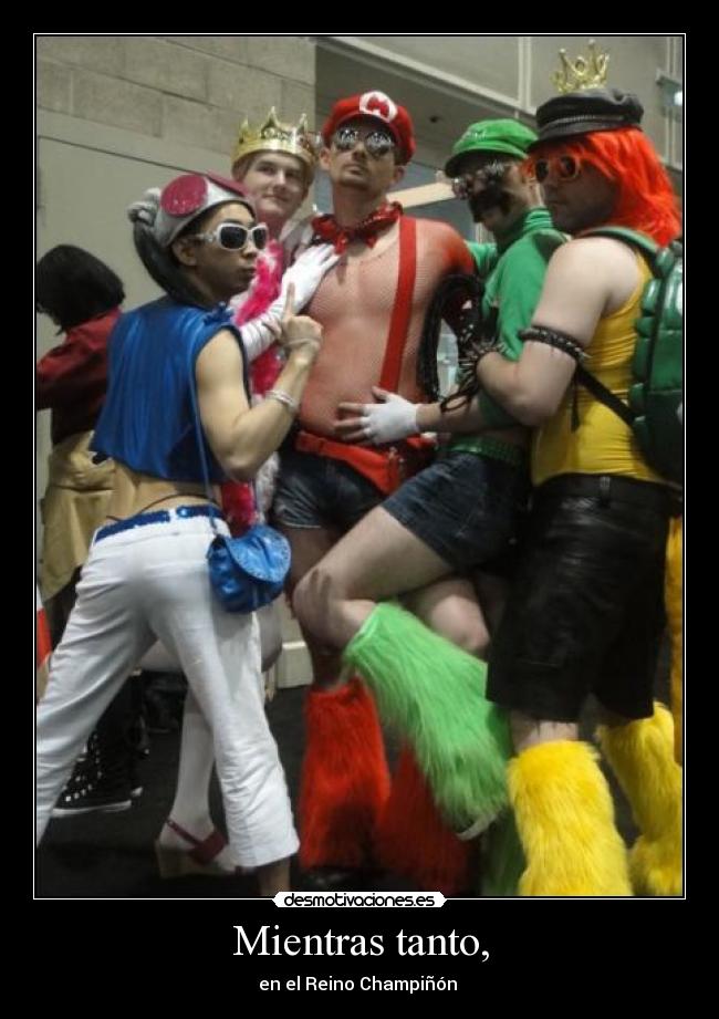 Mientras tanto, - en el Reino Champiñón