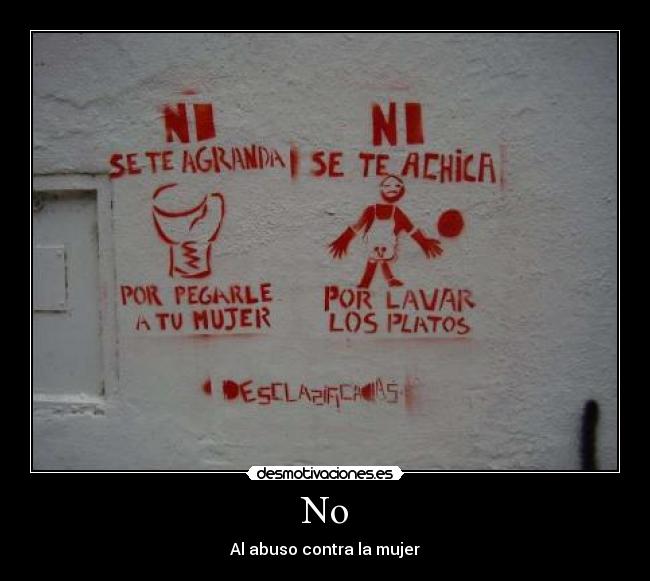 No - Al abuso contra la mujer