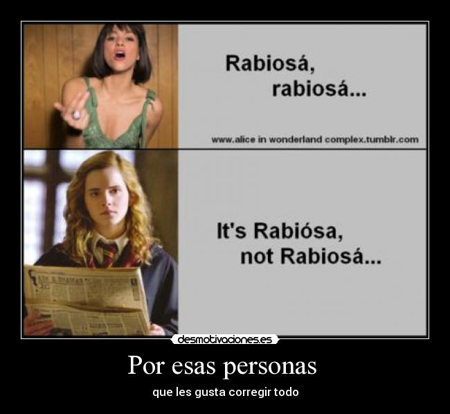 Por esas personas -