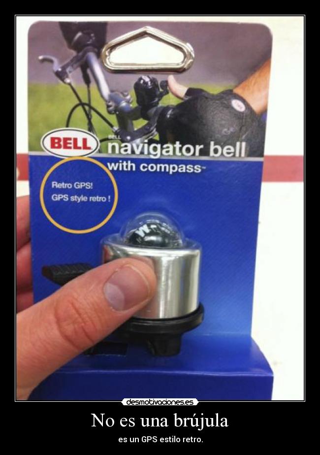 No es una brújula -