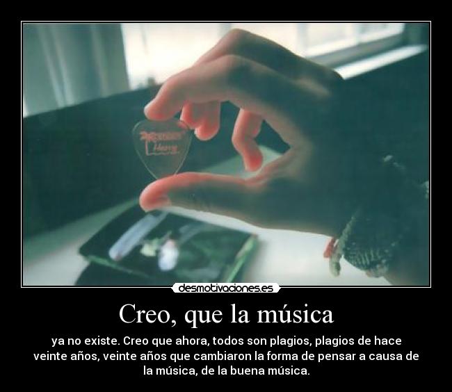 Creo, que la música - 