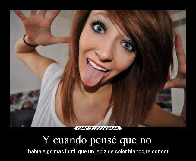 carteles lapiz color blanco inutil chica desmotivaciones