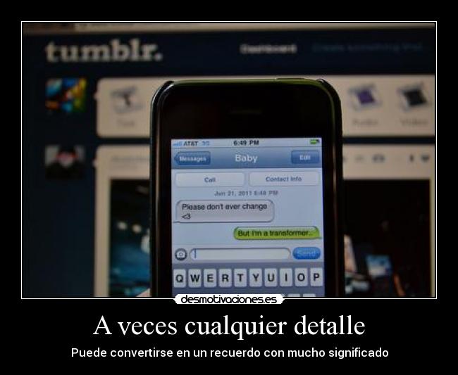 A veces cualquier detalle -