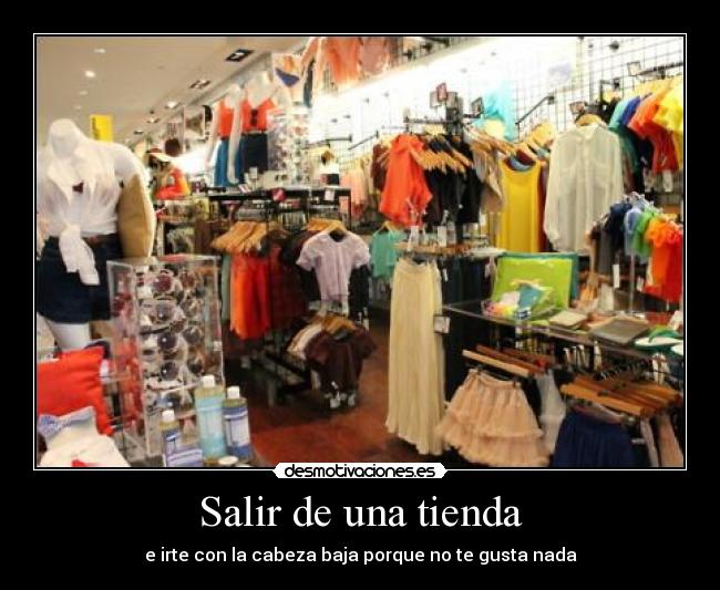 Salir de una tienda -