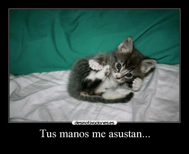 Tus manos me asustan... - 