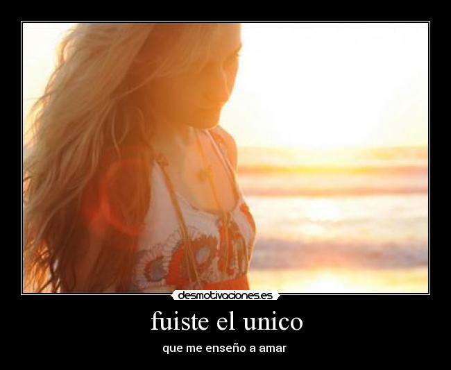 fuiste el unico - 