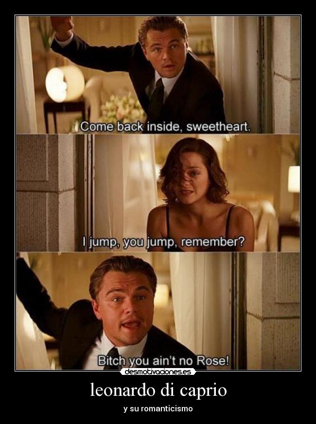leonardo di caprio - y su romanticismo