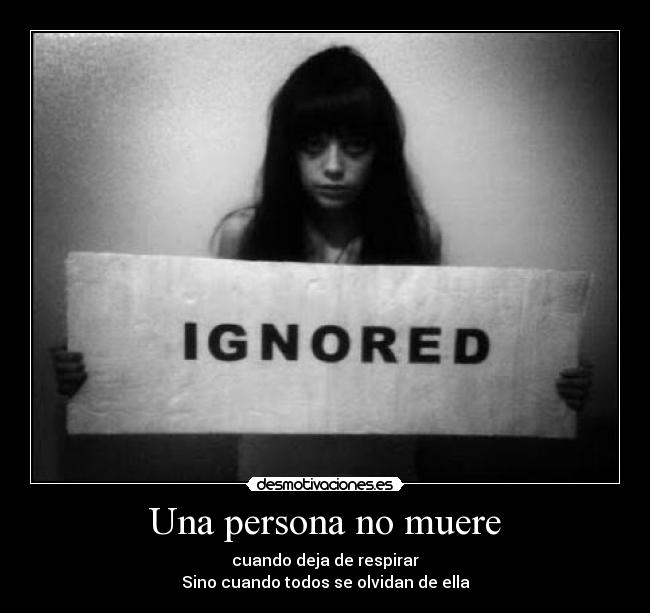 Una persona no muere - 