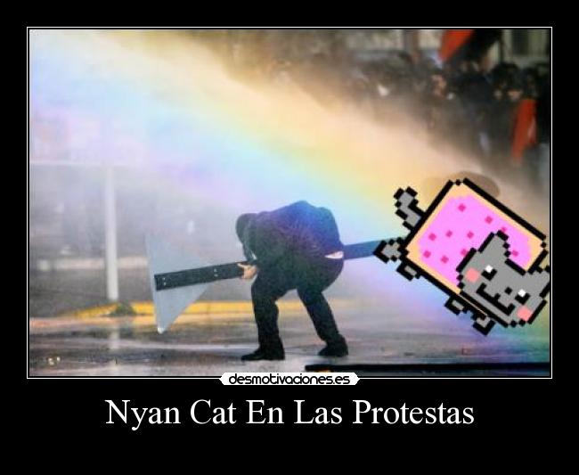 Nyan Cat En Las Protestas - 