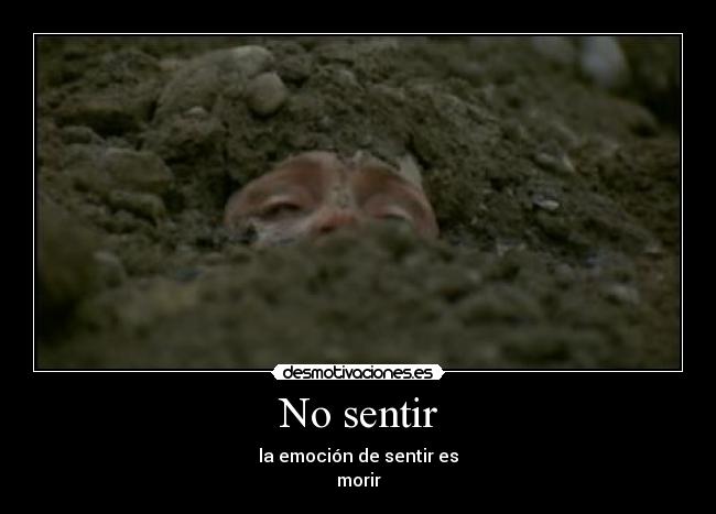 No sentir -