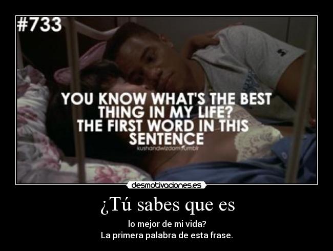 ¿Tú sabes que es - 