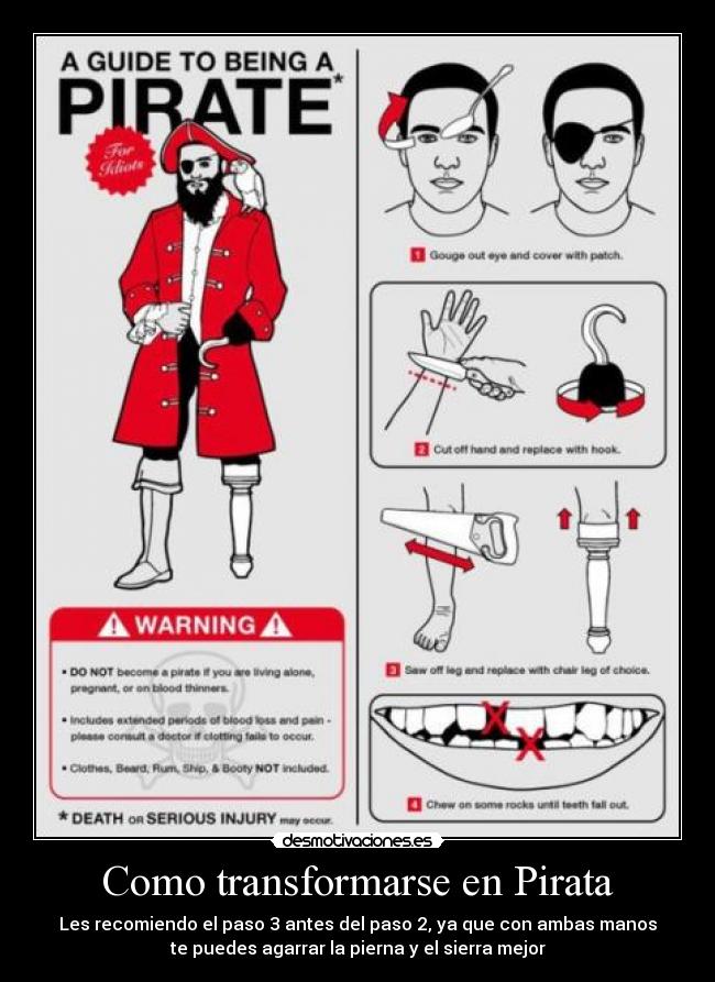 Como transformarse en Pirata -