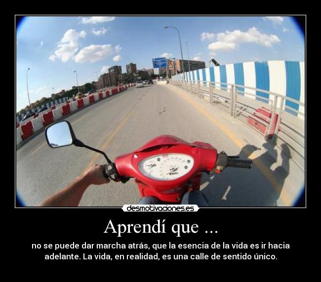 Aprendí que ... -
