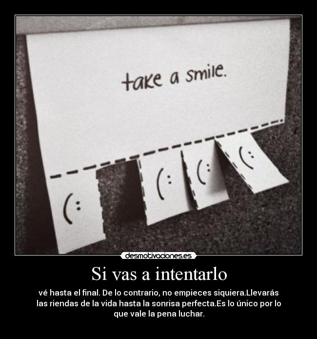 Si vas a intentarlo - 