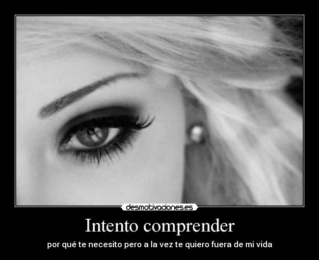 Intento comprender -