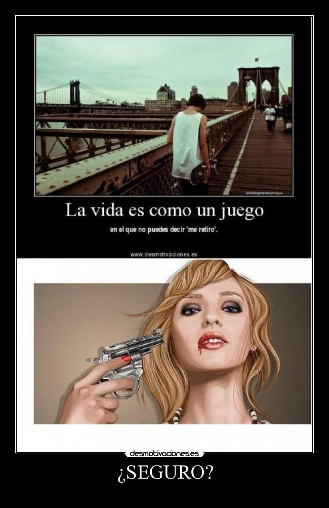 ¿SEGURO? -