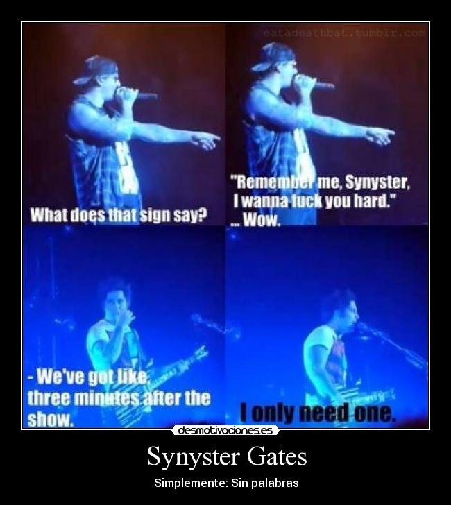 Synyster Gates - Simplemente: Sin palabras