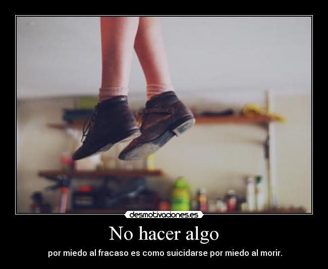 No hacer algo -
