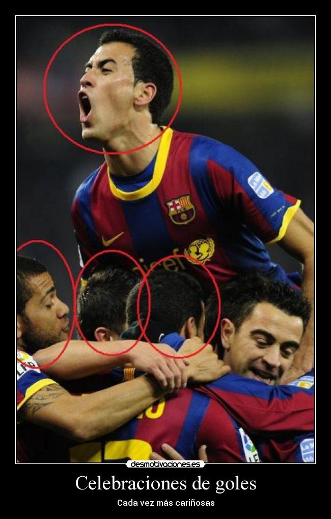Celebraciones de goles - Cada vez más cariñosas
