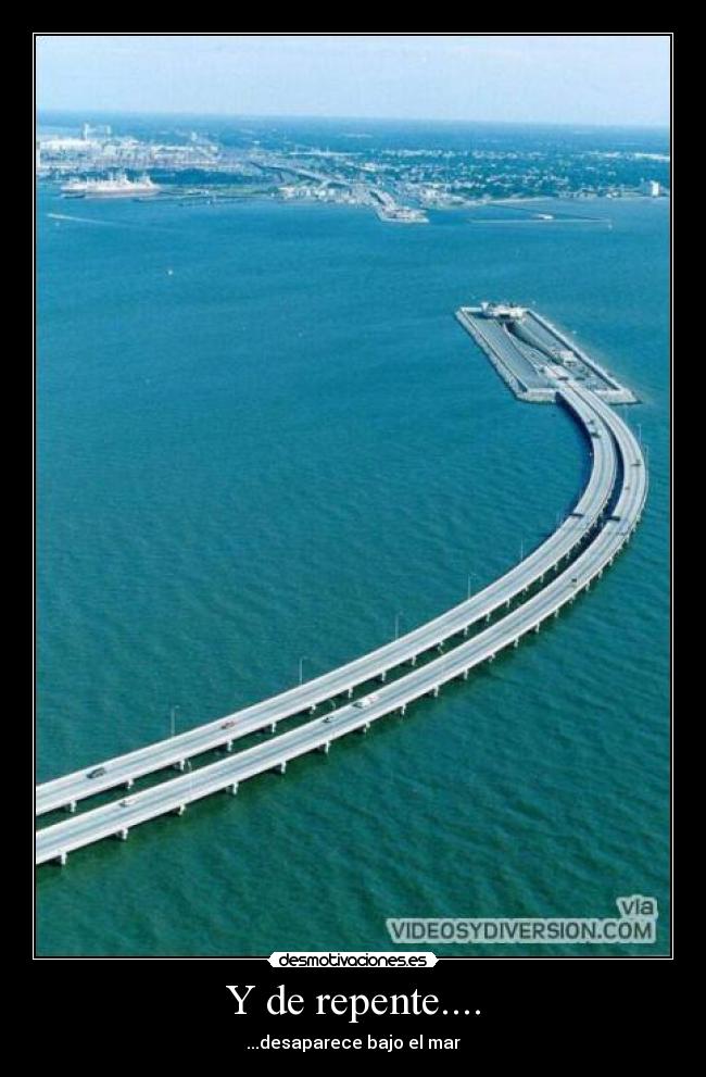 Y de repente.... - ...desaparece bajo el mar