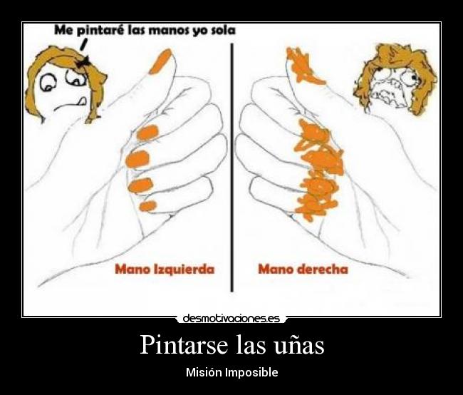Pintarse las uñas -