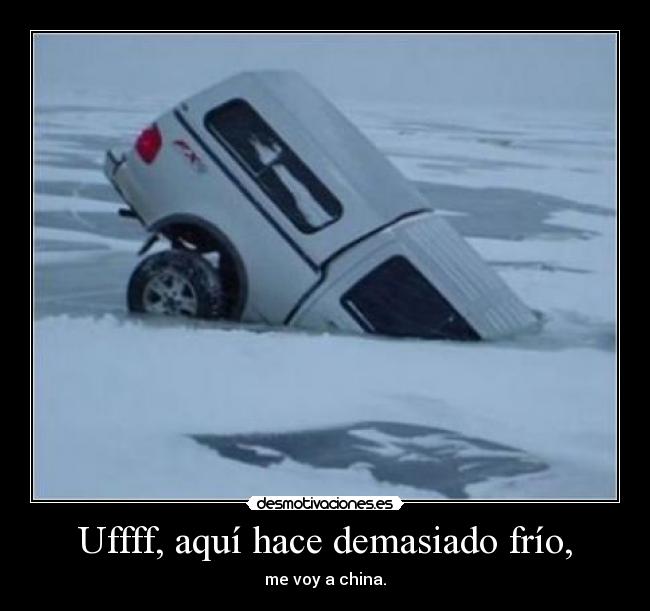 Uffff, aquí hace demasiado frío, - 