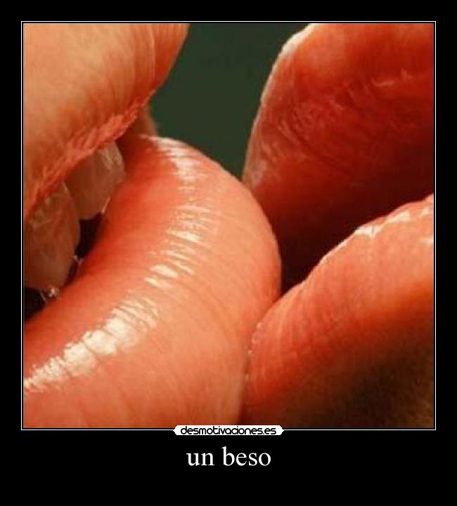 un beso -