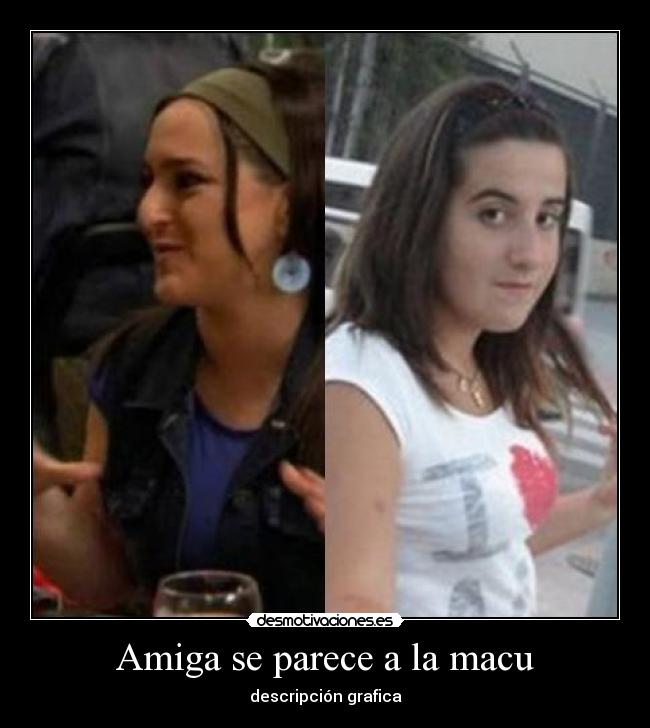 Amiga se parece a la macu - descripción grafica