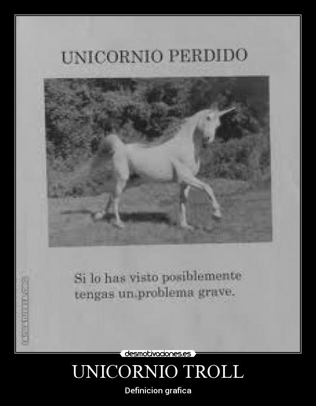 UNICORNIO TROLL - Definicion grafica