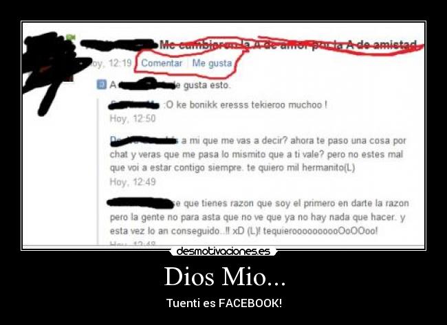 Dios Mio... - Tuenti es FACEBOOK!