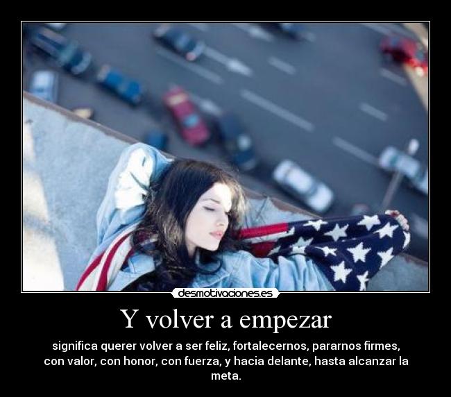 Y volver a empezar -