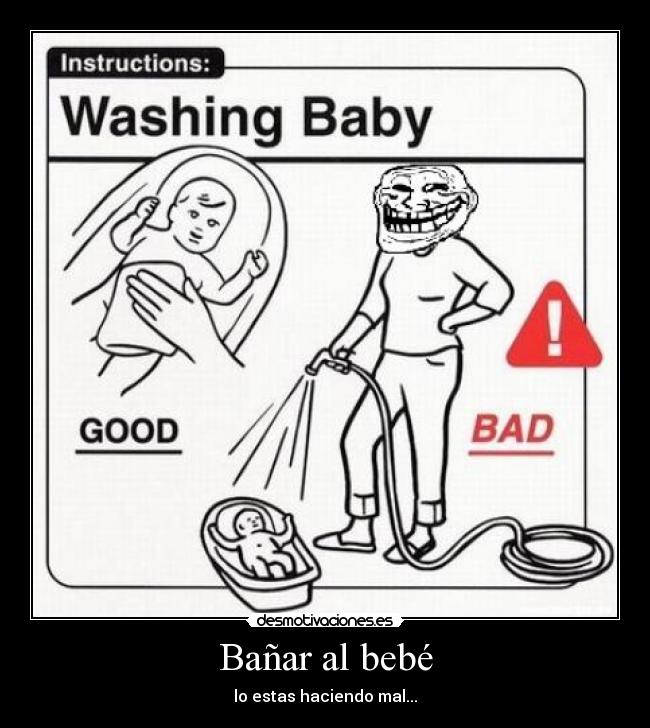 Bañar al bebé -