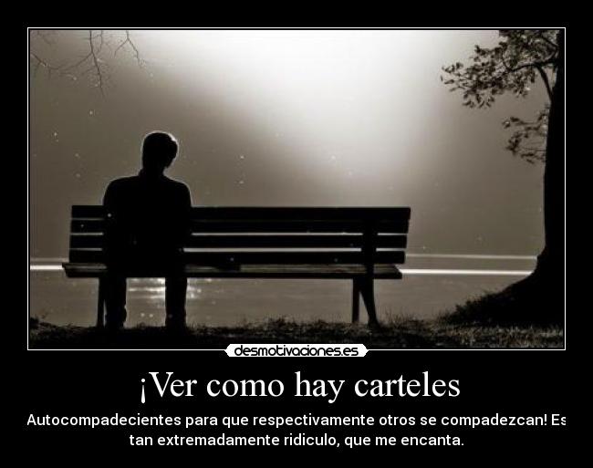 ¡Ver como hay carteles - 