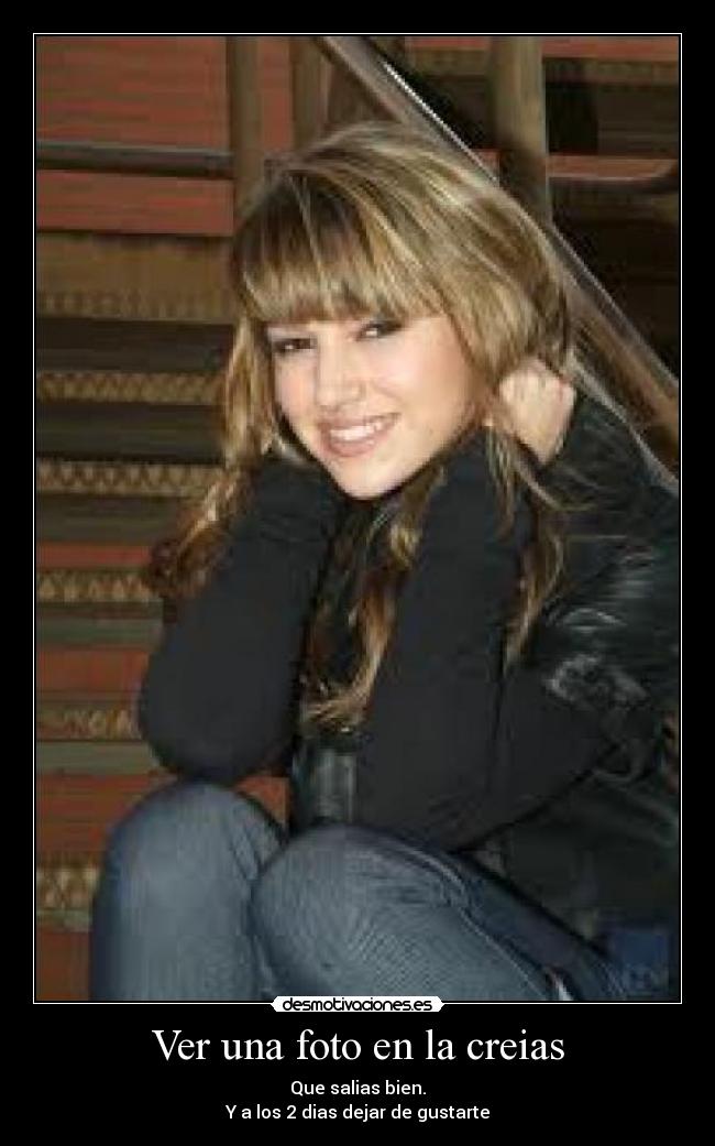 Ver una foto en la creias -