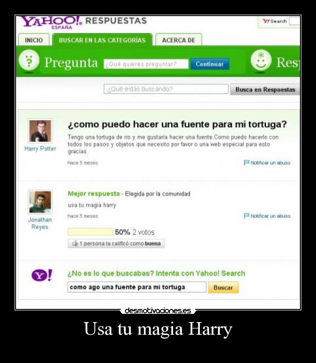 Usa tu magia Harry - 