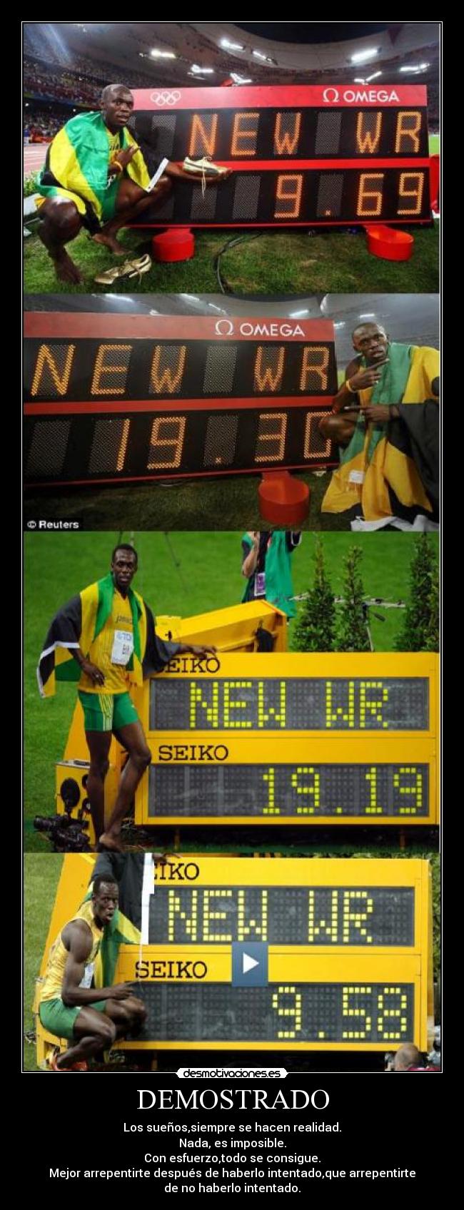 carteles usain bolt desmotivaciones