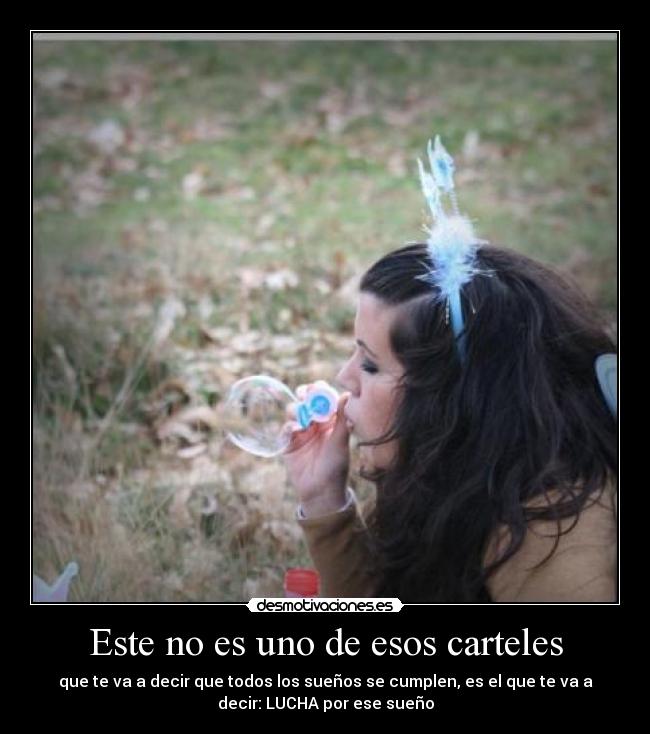 Este no es uno de esos carteles -